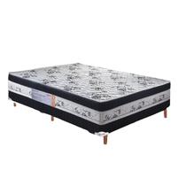 Cama Box Casal Conjugada D28 188x138x52cm Golden Pollux Preto - STARFLEX