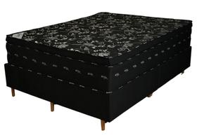 Cama Box Casal Conjugada Molas Ensacadas, Espuma D45, Viscoelástico - 1,88x1,38m
