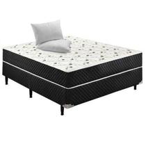 Cama Box Casal Conjugada Ortopédica 2 Travesseiros - Cama Box Casal Ortopédico