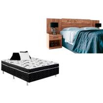 Cama Box Casal Conjugada Ortopédico + Cabeceira Plus Atacama Cama Box Casal Conjugada Ortopédico + Cabeceira Plus Atacama