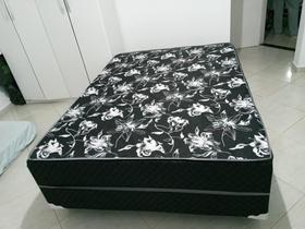 Cama Box Casal Conjugada Ortopédico Preta