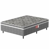 Cama box casal conjugada Probel Pelmex ortopédica D28 Active altura de 55 cm cinza Cama box casal conjugada Probel Pelmex ortopédica D28 Active altura de 55 cm cinza