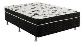 Cama Box Casal Conjugada Unyco D28 Ortopédico Floral E Preta (1,38x0,42x1,88) - FÁBRICA DE TUDO Cama Box Casal Conjugada Unyco D28 Ortopédico Floral E Preta (1,38x0,42x1,88) - FÁBRICA DE TUDO
