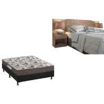 Cama Box Casal CRC + Colchão ISO 100 Ortobom + Cabeceira Plus Atacama Cama Box Casal CRC + Colchão ISO 100 Ortobom + Cabeceira Plus Atacama