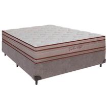 Cama Box Casal e Colchão Artemis Molas Ensacadas Colchobel Cinza Cama Box Casal e Colchão Artemis Molas Ensacadas Colchobel Cinza