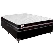Cama Box Casal e Colchão Bogota Molas Ultralastic Inducol Preto