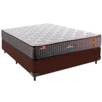 Cama Box Casal e Colchão Embrace Molas Ensacadas King Coil Marrom Cama Box Casal e Colchão Embrace Molas Ensacadas King Coil Marrom