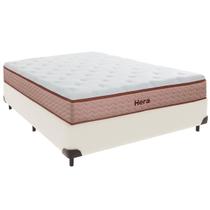 Cama Box Casal e Colchão Hera Molas Ensacadas Colchobel Palha Cama Box Casal e Colchão Hera Molas Ensacadas Colchobel Palha