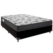 Cama Box Casal e Colchão ISO 100 D33 Ortobom Preto