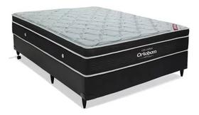 cama box casal e colchão ortobom elegant superpocket (138x188x023)