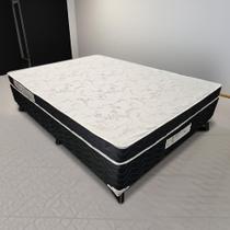 Cama Box Casal e Colchão Platinum D20 Orthocrin -138x188x49