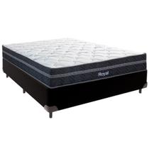 Cama Box Casal e Colchão Royal Molas Ensacadas Colchobel Preto Cama Box Casal e Colchão Royal Molas Ensacadas Colchobel Preto