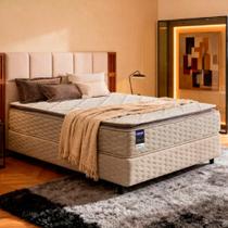 Cama Box Casal Gazin Inesquecível II Molas Ensacadas Individualmente 138x73cm