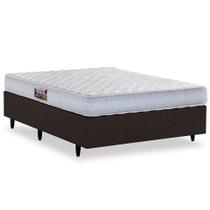 Cama Box Casal Herval Frontier, 59x138x188 cm, Espuma Composta, Base Marrom Cama Box Casal Herval Frontier, 59x138x188 cm, Espuma Composta, Base Marrom