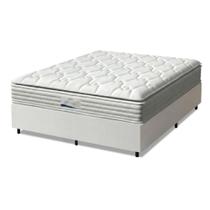 Cama Box Casal King Colchão Molas Ensacadas Granville Com Pillow Probel 193x203x66cm Branco