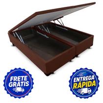 Cama Box Casal King Size Baú Bipartida 193cm X 203cm Cama Box Casal King Size Baú Bipartida 193cm X 203cm