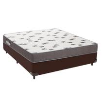 Cama Box Casal Marrom + Colchão Light D33 Ortobom Cama Box Casal Marrom + Colchão Light D33 Ortobom