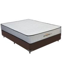 Cama Box Casal Marrom e Colchão Orthopedic D33 V-Tech Cama Box Casal Marrom e Colchão Orthopedic D33 V-Tech