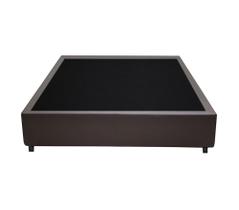 Cama Box Casal Marrom Sintetico Premium 40x138x188 - FA Elegante