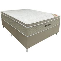 Cama Box Casal Mola Ensacada Airtech 138X188X67 Camurça Bege Ortobom