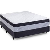 Cama Box Casal, Molas Ensacadas Herval Braga, 72x138x188 cm, Chumbo Cama Box Casal, Molas Ensacadas Herval Braga, 72x138x188 cm, Chumbo