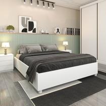 Cama Box Casal Mônaco e Mesa de Cabeceira Veronna