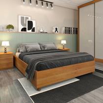 Cama Box Casal Mônaco e Mesa de Cabeceira Veronna Cama Box Casal Mônaco e Mesa de Cabeceira Veronna