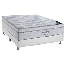 Cama Box Casal Ortobom Molas Pocket Ensacadas Individuais Freedom - 138x188x74cm