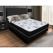 Cama Box Casal Ortopédica Conjugada 49x138x188 Tampo Branco - Bello Box