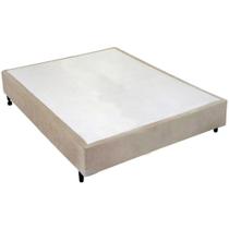 Cama Box CASAL PADRÃO Universal New Camurça Bege - 138x188