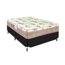 Cama Box Casal Preta Colchão Nápoles Turn Free Espuma D33 Cama Box Casal Preta Colchão Nápoles Turn Free Espuma D33