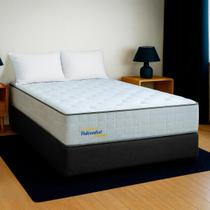 Cama Box Casal Preto+Colchão Supreme Molas E. PoliConfort Cama Box Casal Preto+Colchão Supreme Molas E. PoliConfort
