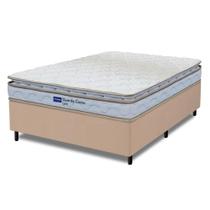 Cama Box Casal Probel Espuma D33 Pillow Top 138x188x56cm Guarda Costas Lyon Branco/Bege Cama Box Casal Probel Espuma D33 Pillow Top 138x188x56cm Guarda Costas Lyon Branco/Bege