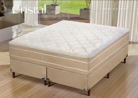 Cama Box Casal Queen Mola Ensacada Alt Colchão 36cm Cristal