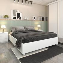 Cama Box Casal Queen - Mônaco-Neve - Tcil Móveis Cama Box Casal Queen - Mônaco-Neve - Tcil Móveis