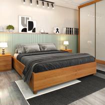 Cama Box Casal Queen Mônaco Tcil Cor:Cinamomo