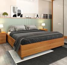 Cama Box Casal Queen Mônaco - Tcil Móveis - Cinamomo
