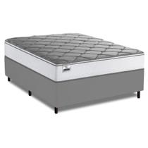 Cama Box Casal Real Max Force Softgel 138x188x65cm - Suporta Até 200 Kg Por Pessoa Branco / Cinza Cama Box Casal Real Max Force Softgel 138x188x65cm - Suporta Até 200 Kg Por Pessoa Branco / Cinza