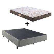 Cama Box Casal Reforçado + Colchão Ecoflex Espuma D23 - Cama inHouse Cama Box Casal Reforçado + Colchão Ecoflex Espuma D23 - Cama inHouse