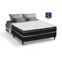 Cama Box casal SEMI Ortopédica conjugada 49x138x188 Tampo Branco
