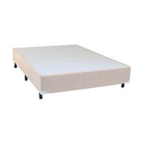 Cama Box Casal Simples Mega Colchões Chenille Blanc - 138x188