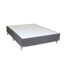 Cama Box Casal Simples Mega Colchões Suede Cinza - 138x188 Cama Box Casal Simples Mega Colchões Suede Cinza - 138x188