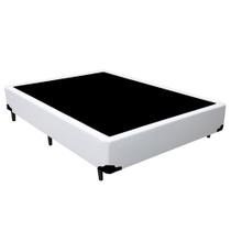 Cama Box Casal Sintético Branco EMTH 138x188x40