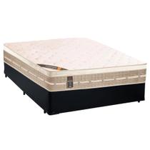 Cama Box Casal Sintético + Colchão Castor Molas Premium Tecnopedic 138x188x71