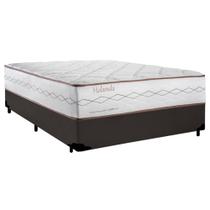 Cama Box Casal Sintético JS + Colchão de Molas Ensacadas Herval Holanda 138x188x71cm Cama Box Casal Sintético JS + Colchão de Molas Ensacadas Herval Holanda 138x188x71cm