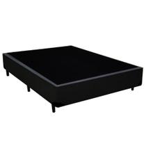 Cama Box Casal Sintético SerenePrime Preto 138x188x40