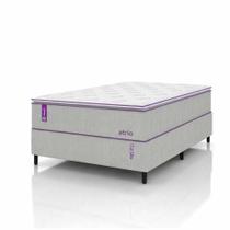 Cama Box Casal Smartz Molas Ensacadas Colchão Atrio + Base Cayambe Bege 138x188cm Suporta 110kg Pillow Top Firme Cama Box Casal Smartz Molas Ensacadas Colchão Atrio + Base Cayambe Bege 138x188cm Suporta 110kg Pillow Top Firme