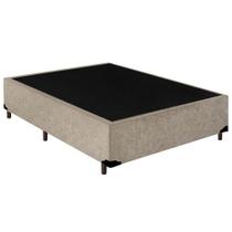Cama Box Casal Starflex Suede Bege 138x188x42 Cama Box Casal Starflex Suede Bege 138x188x42