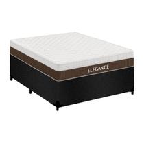 Cama Box Casal Suede + Colchão Molas Ensacadas Royal Sleep Elegance 138x188x67 Cama Box Casal Suede + Colchão Molas Ensacadas Royal Sleep Elegance 138x188x67