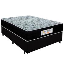 Cama Box Casal Suede + Colchão Molas Ensacadas SerenePrime Sonnolux 138x188x65 Preto Cama Box Casal Suede + Colchão Molas Ensacadas SerenePrime Sonnolux 138x188x65 Preto
